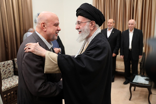 دیدار خامنه‌ای با نمایندگان گروه تروریستی حماس
